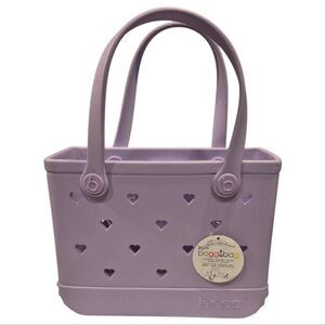 Bitty Bogg Bag Tote Lilac Shimmer Heart Nwt Limited Edition